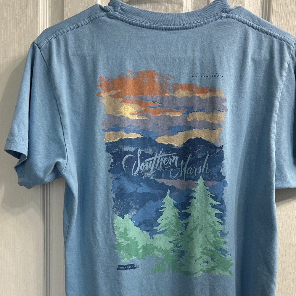 Southern Marsh Light Blue Short Sleeve Tee